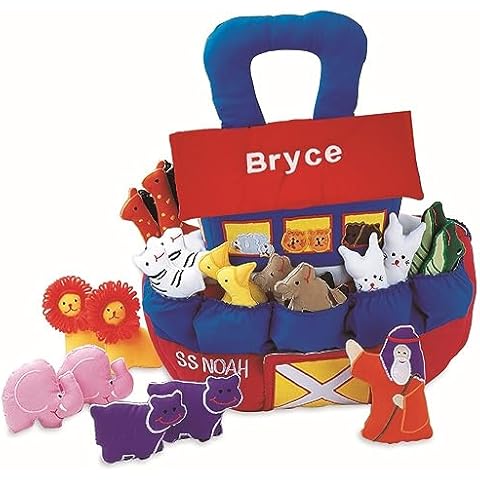 Pockets of Learning Personalized Noah's Ark Adventure Soft Play Set Interactive Play Activity for Toddlers and Children | Educational Cloth Pretend Bible Fabric Play Toy Cover