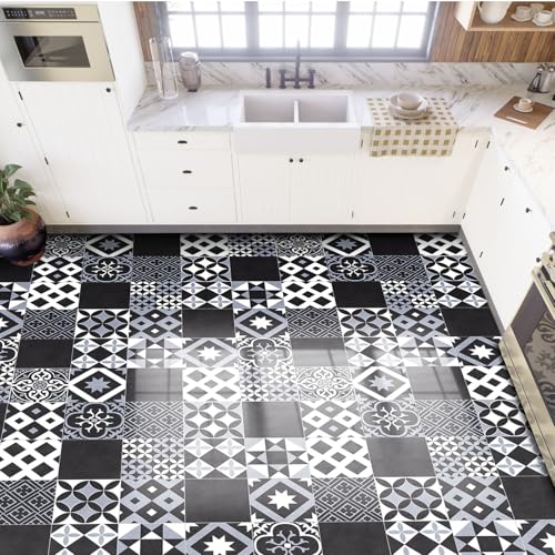 KARAT Revêtement Sol PVC, Film Vinyle Antidérapant pour Meubles Mur Sols, Sol en Rouleau au mètre, Imperméable, Durable et Résistant, Usage intensif (200 x 150 cm...