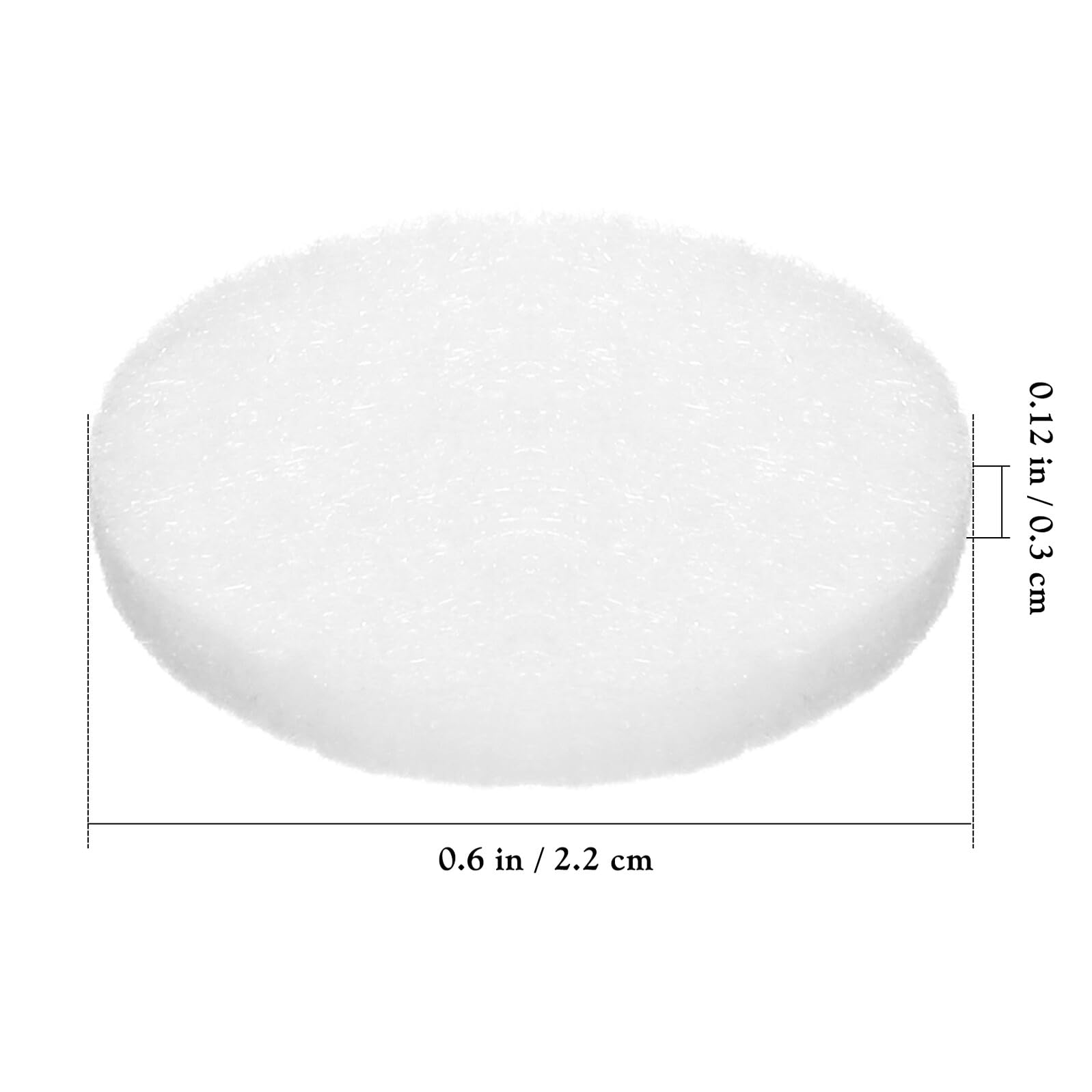 YARNOW 50 pièces Recharge Tampons Coton pour Diffuseur Parfumé Recharge pour Pendentif Coussinets Absorbants pour Collier Aromathérapie Diffuseur Huiles Essentielles Blanc