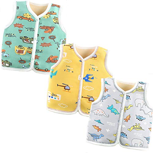 XM-Amigo - Gilet spesso per bambini e ragazzi, per l'inverno e l'autunno (da 0 a 6 anni)