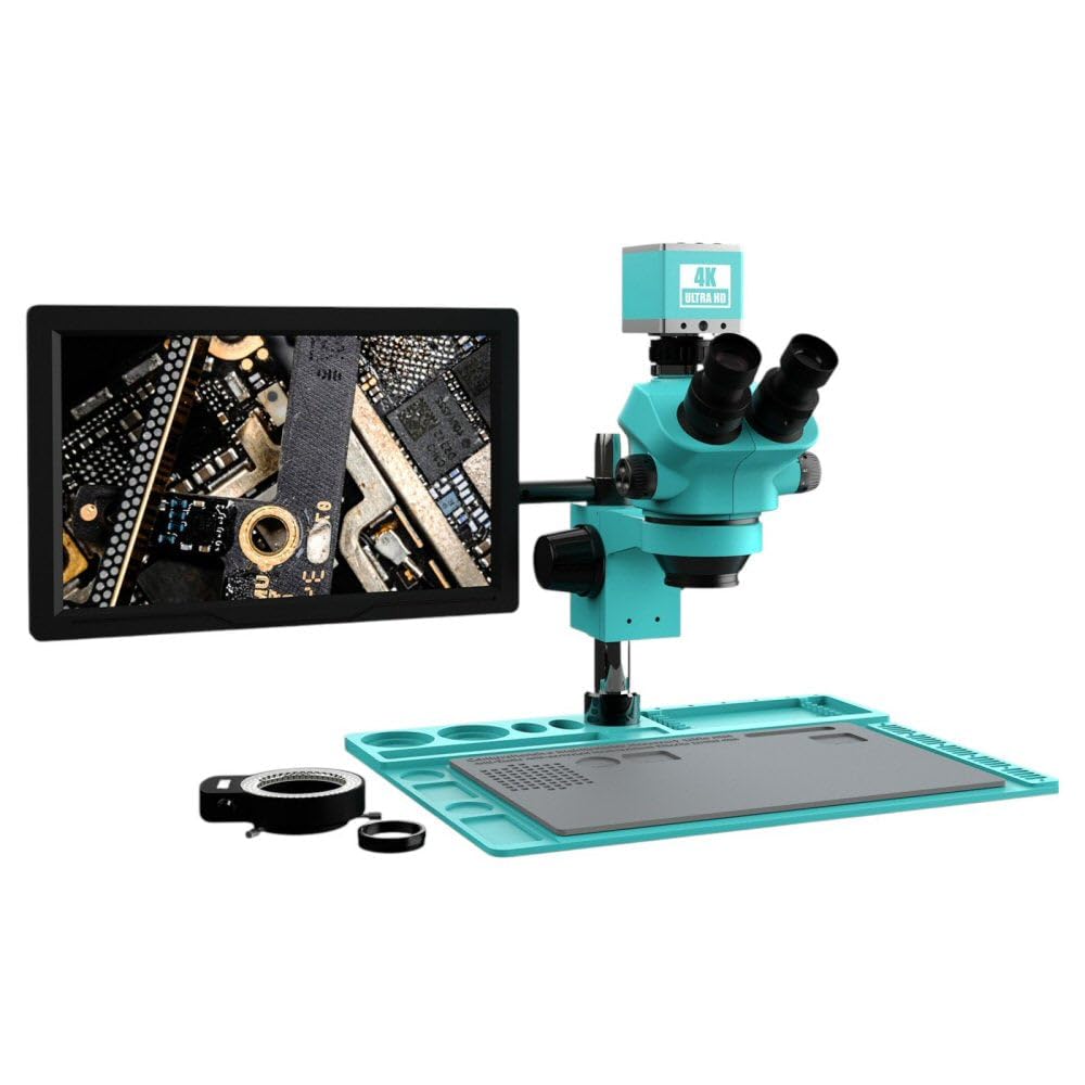 Trinocular Microscope with 4k Monitor and 4K Camera RF4 RF7050TVD2-4KC2-M156 7-50c