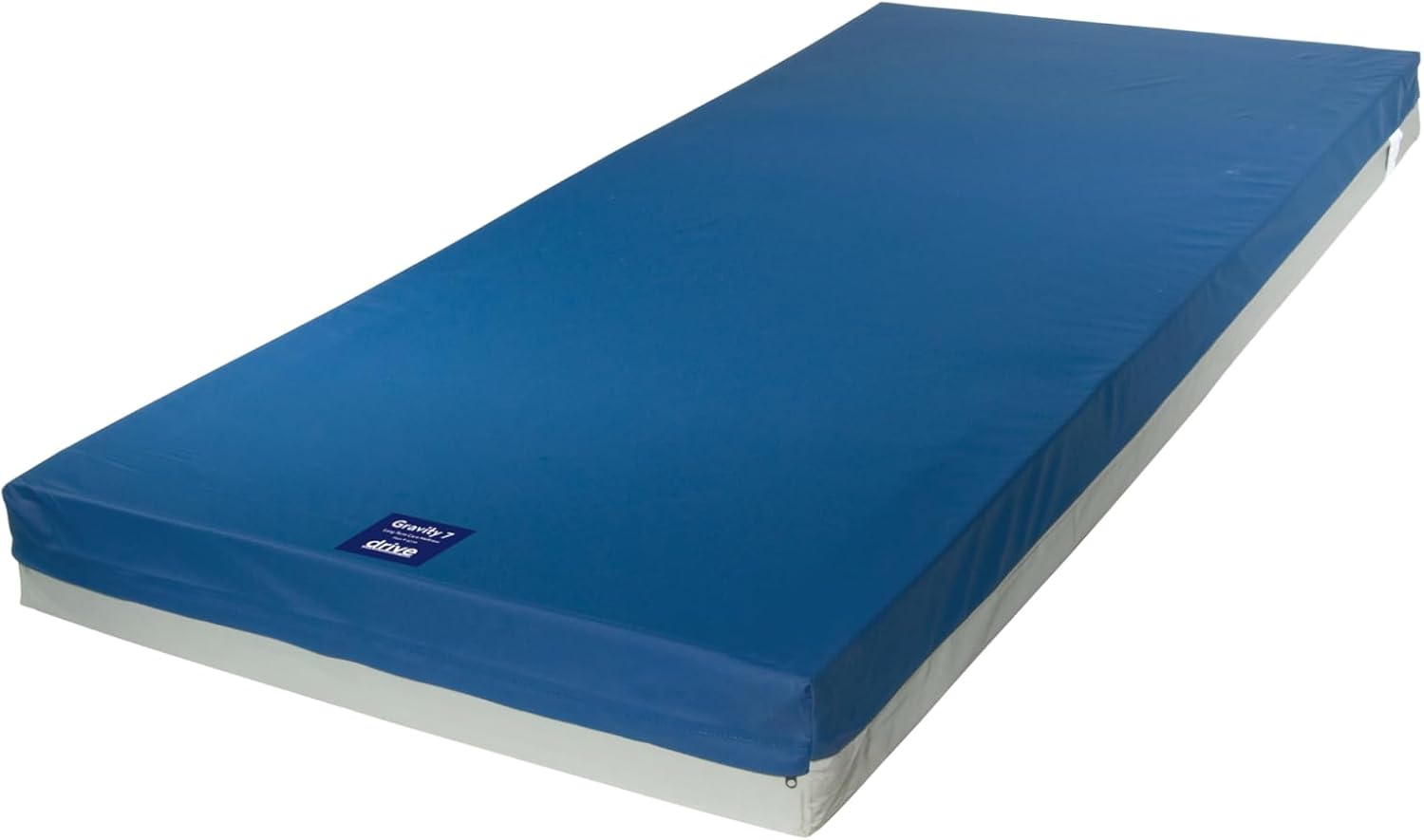 Drive Medical 15876 Gravity 7 Long Term Care Pressure Redistribution Mattress, Blue, 76,No Cut Out