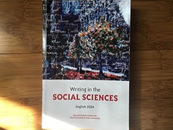 Paperback Writing in the Social Sciences: English 202A (Penn State University) Book