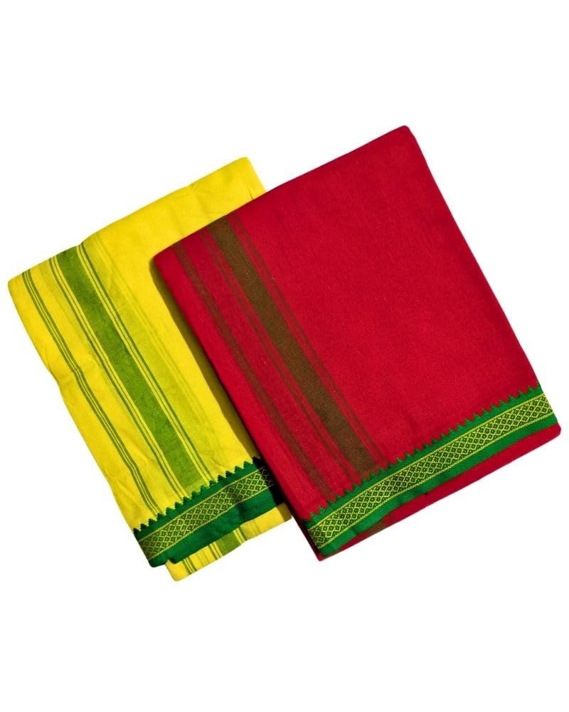 sya threads Men’s Cotton Dhoti | Traditional South Indian Mundu | Soft Vesti for Men | Daily & Festive Wear | 2 mtr-picture-38