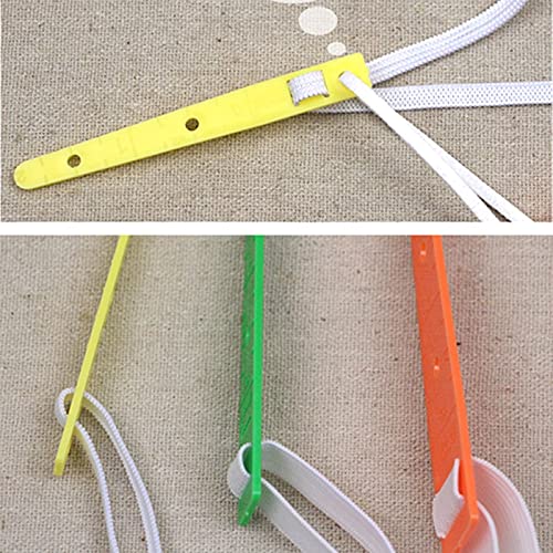 3PCS/set Plastic Elastic Glides Guides Threaders Wear Elastic Band Tool DIY Clothes Needleworking Sewing Accessories