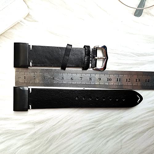 Bracelet Fenix 6 cuir ciré 22mm interchangeable pour Garmin Instinct - 5