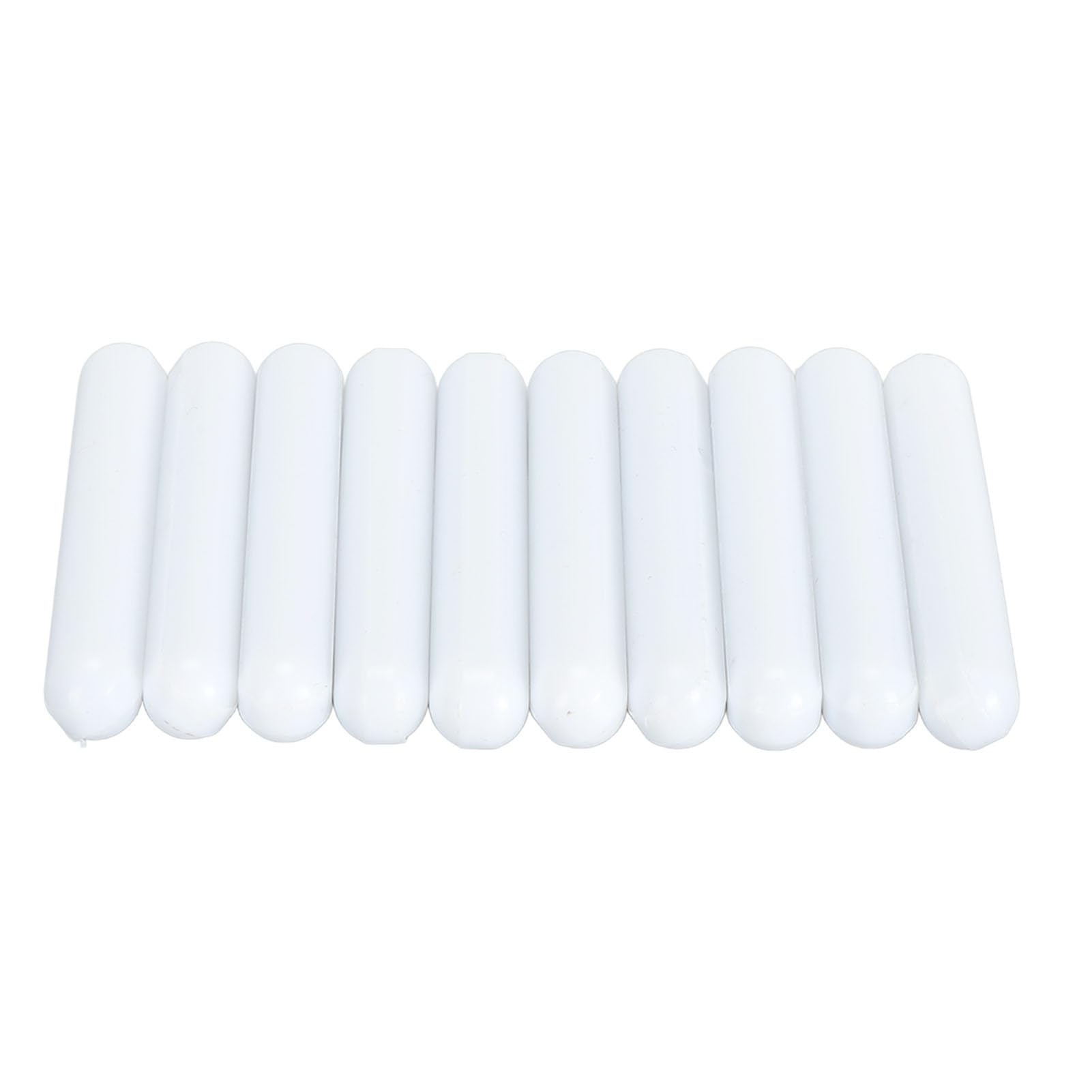 Generic Barra Agitadora Magnética de Laboratorio, 10 Unidades, 60 X 9 Mm, Blanca, Inerte a los Productos Químicos con Excelente Dureza Mecánica, Ampliamente Utilizada para Agitar Sustancias Mixtas en