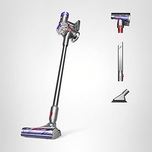 Dyson V8 Plus Cordless Vacuum, Cleans Hard Floors and Carpets, Detangles, Converts to Handheld, 115AW, 2 Power Modes, Up to 40 Minutes