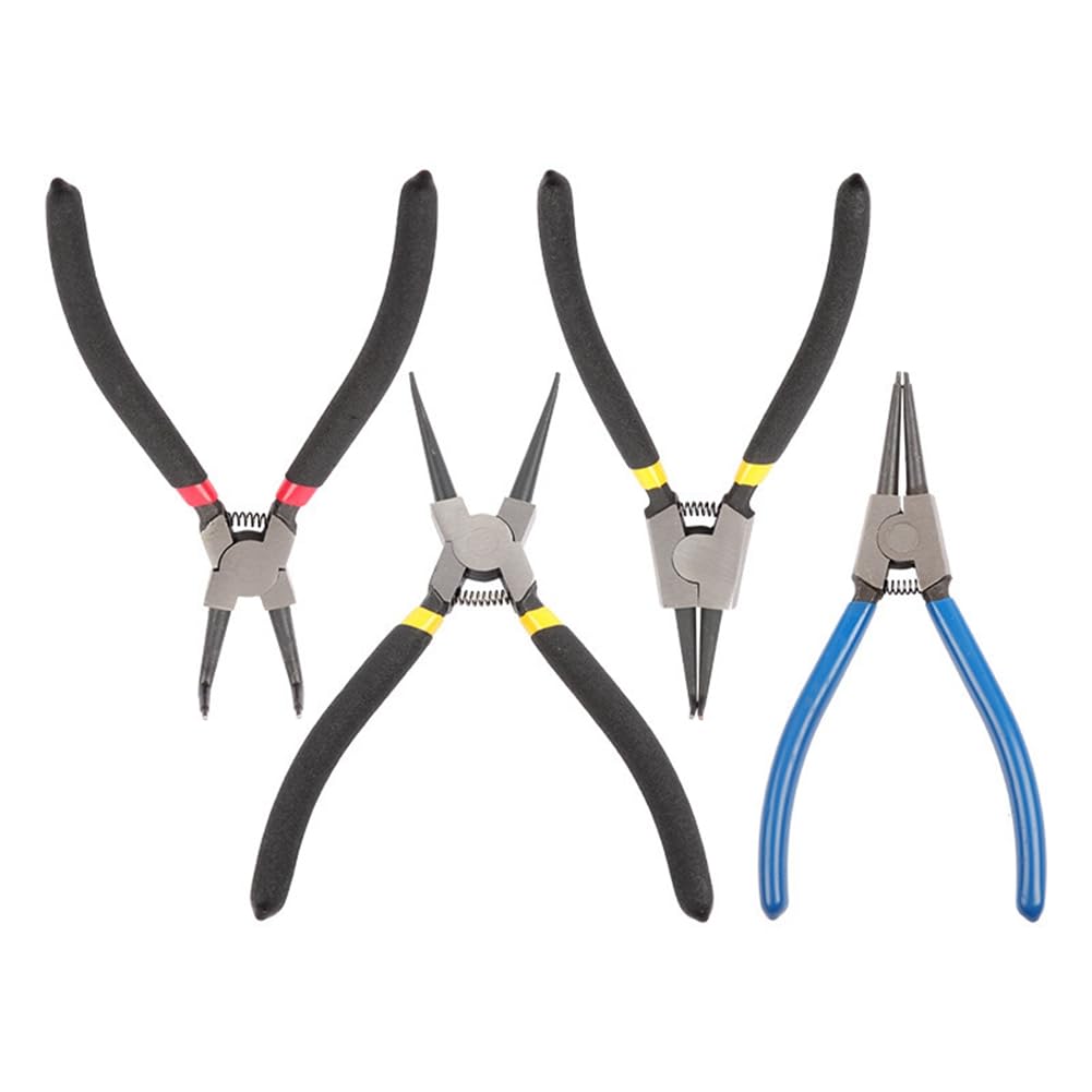 Cenei As Shown 4Pcs Snap Ring Pliers 7Inch Plier Set Circlip Combination Retaining Clip Tools Eye Pliers Tools Pliers Size 4