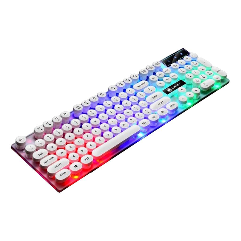 Wired Gaming Keyboard RGB Backlit Multimedia Keys punk white 2|Keyboards & Keypads|Computers/Tablets & Networking-image-46