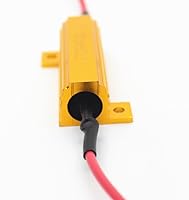 Vista 3 de Alla Lighting Resistencias de carga de 2 piezas de 50 W y 6 ohmios - Fija el fallo de código de error de parpadeo rápido de la bombilla LED de señal