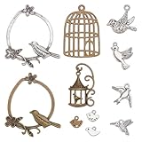 Le forfait comprend:Vous recevrez un total de 115 pendentif dans 12 styles différents, 10 pièces de 12x17x3mm , Trou:2mm; 10 pièces de 22x15x3mm , Trou:1.5mm; 10 pièces de 7x11x1mm , Trou:1mm, 10 pcs; 15 pièces de 21x22.5x4.5mm ; 4 pièces de 51x37x3mm ; 40 pièces de 9.5x10x2.5mm ; 6 pièces de 42x27.5x1.5mm ; 10 pièces de 34x20x5mm