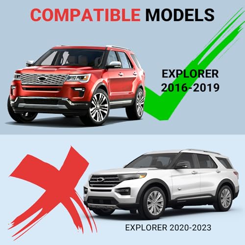 Roof Rack Cross Bars Compatible with Ford Explorer 2016-2019, 150lbs Aluminum Crossbars Rails Cargo Rooftop Bike Snowboard Skiboard Luggage Rack by Generic - Used condition - Image 2