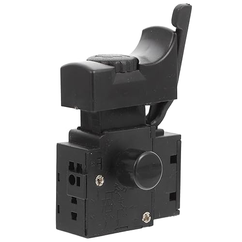 Scicalife Interruptor de gatillo de taladro de mano, botón de bloqueo de control de velocidades de taladro eléctrico, 1 ud