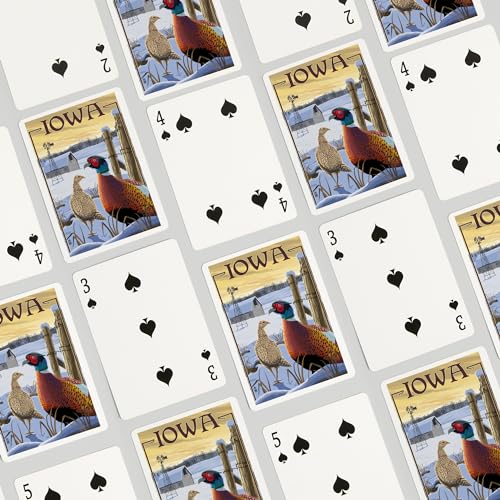 Baraja de Poker Iowa, Faisanes, 52 Cartas para Adultos miniatura 4