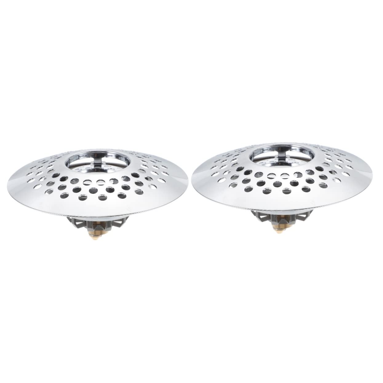 DOITOOL 2 Piezas Colador Poste del Gancho del Riel De La Ropa Tapón De Drenaje De La Bañera Tapones para Bañera Colector De Drenaje De Pelo De Cabello Candelabro Cobre Estilo Chino