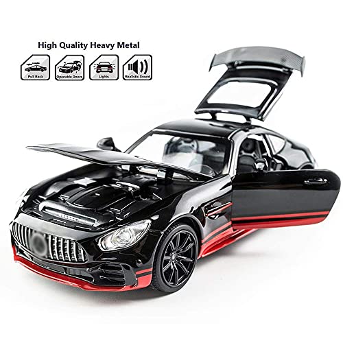 Image of Diecast Metal AMG GTR 1:32 Model Car Exclusive Alloy Metal Pull Back Die-cast Car Pullback Toy car with Openable Doors & Light Music Best Gifts Toys Kids