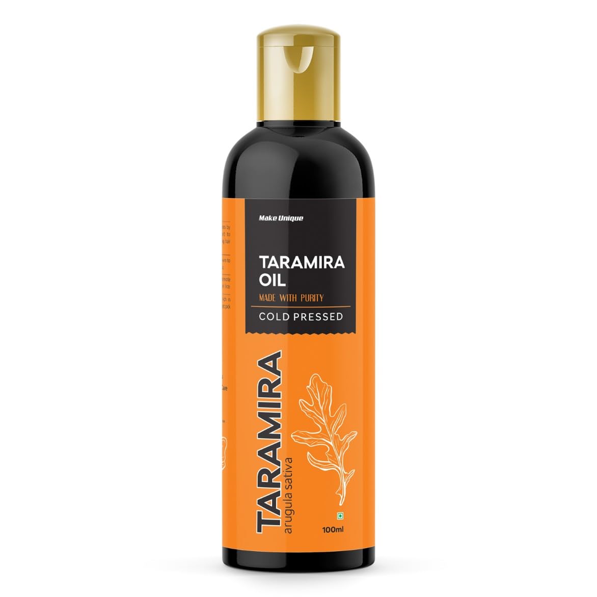 Make Unique Pure Taramira Oil, Cold Pressed, 100% Pure Arugula Sativa, Supports For Hair & Skin Care, 100ml-picture-10