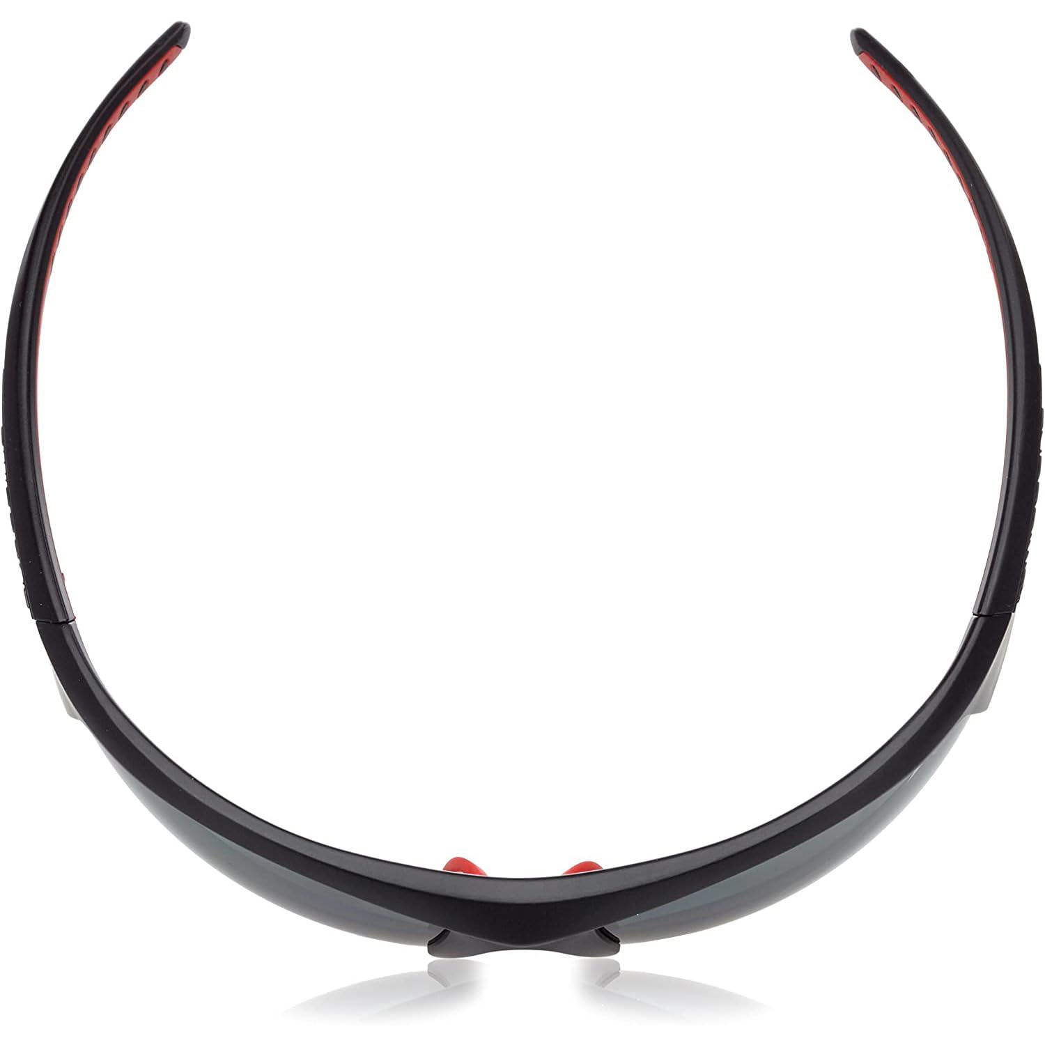 Swisseye Gardosa Re+ Sportbrille (100% UVA-, UVB- und UVC-Schutz, verstellbarer Nasenbereich, splitterfreies Material TR90, inkl. Etui & Wechselscheibe, inkl. Mikrofaserbeutel), black matt/red, 135 mm