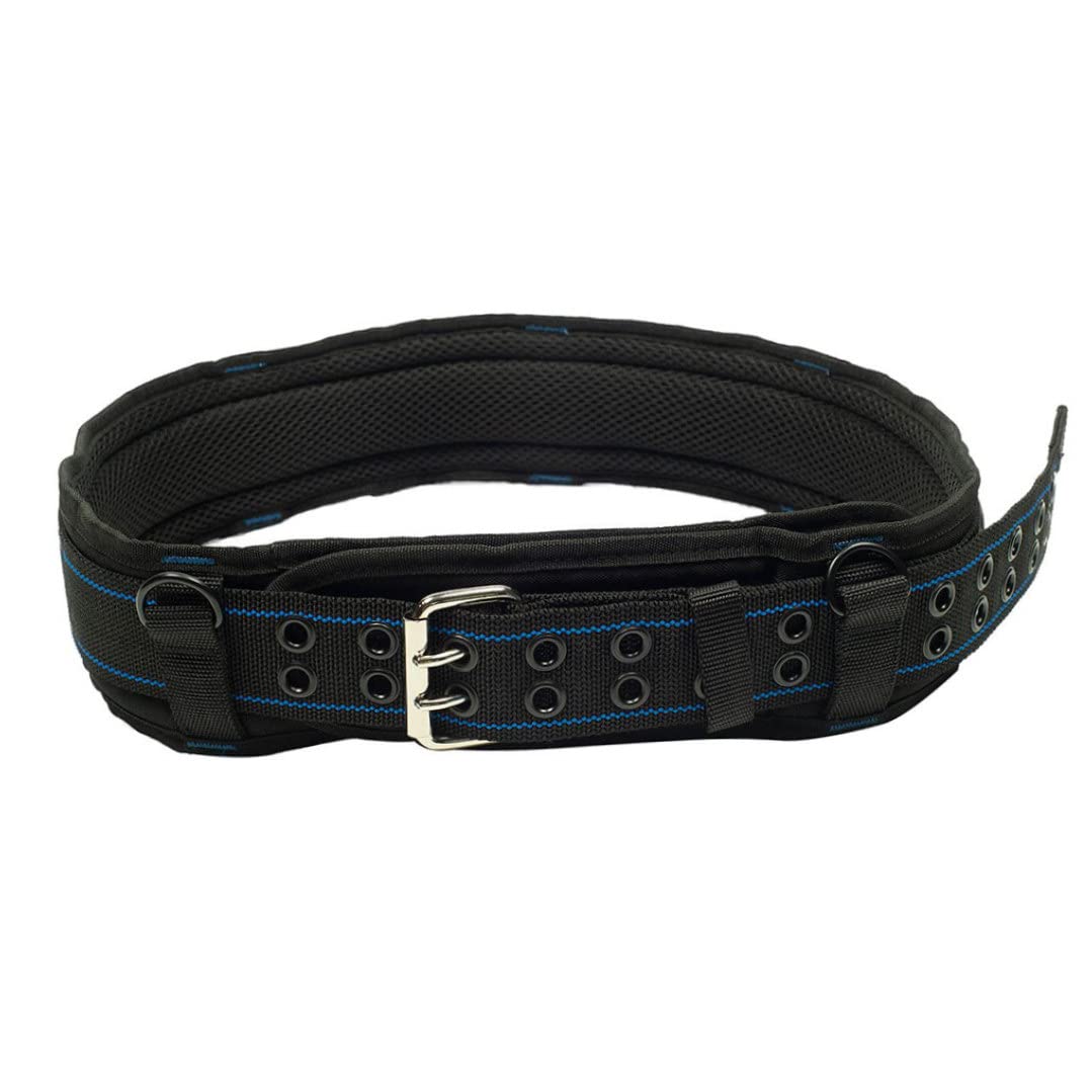 Hbbgdiy Blue Heavy Duty Tool Belt With Adjustable Waist Strap, Tool Organiser For Electricians, Construction Workers, Gardeners And Diy Projects