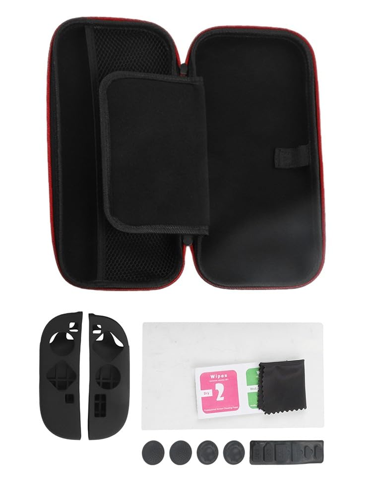 Borsa da viaggio portatile per Nintendo Switch 2 con custodia in silicone, accessori protettivi in EVA, 29,3 x 4,8 x 14,2 cm
