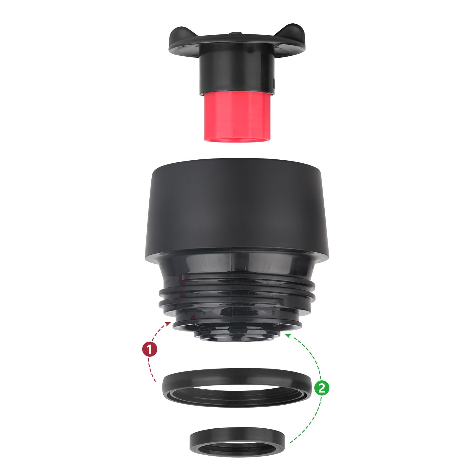 14-tlg. Dichtungs-Set Für Trinkflaschen - Inklusive Pinzette Für Einfachen Wechsel