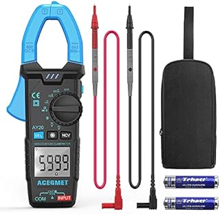 Digital Clamp Meter, ACEGMET 6000 Counts AC Current Amp Meter Non Contact Voltage Tester AC/DC Voltage Tester with Amp, Volt, Ohm, Continuity, Diode and Resistance Test 600A Clamp Multimeter