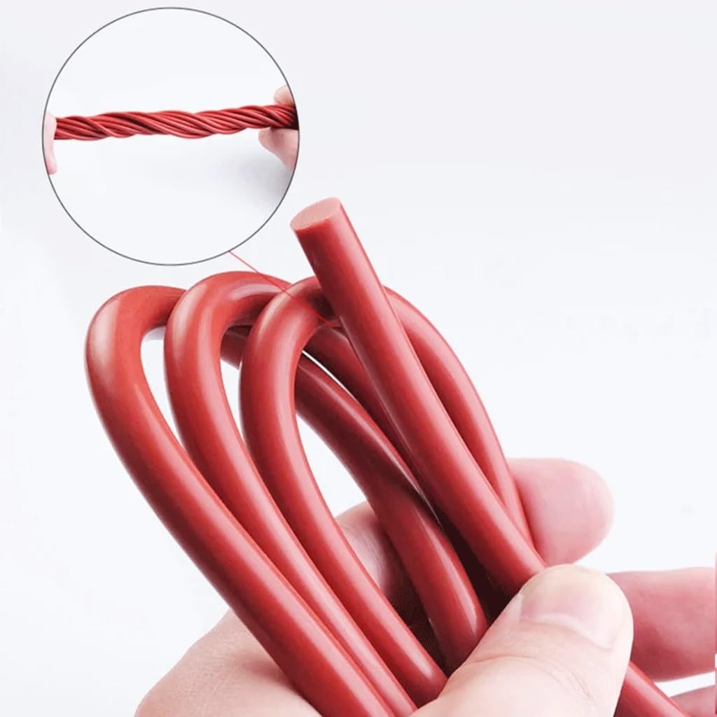 Barre De Tige En Caoutchouc De Silicone De Cordon De Silicone Solide Rond Rouge, For Les Accessoires De Joint Torique De Bandes D'étanchéité De Garniture De Joint En Caoutchouc De Silicone De Jardin D