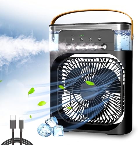 Image of Zon Ex Mini Portable Air Cooler, USB connected, Table AC fan with Water Cooling Function for Office and Home (multicolours)