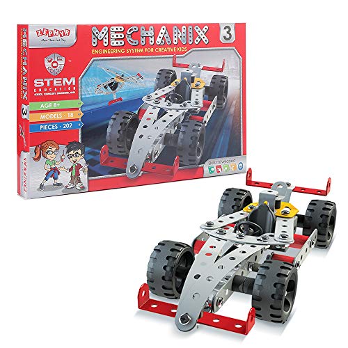 Image of Mechanix - 3 DIY STEAM Educational Toy, Building and Construction Set for Boys and Girls Age 7+ Years