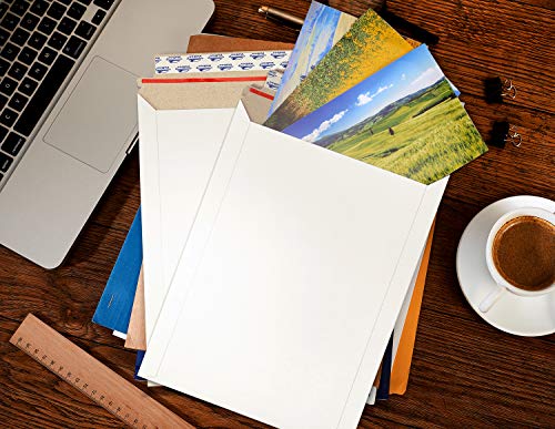 Valbox VB018 9X11.5 Self Seal Photo Document Mailers 25 Pack Stay Flat White Cardboard Envelopes thumb #4