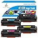 Price comparison product image True Image Compatible Toner Cartridge Replacement for HP 410X CF410X CF411X CF412X CF413X Color LaserJet Pro MFP M477fdw M477fnw M477fdn M377dw M452dw M452dn (Black,Cyan,Yellow,Magenta, 4-Pack)