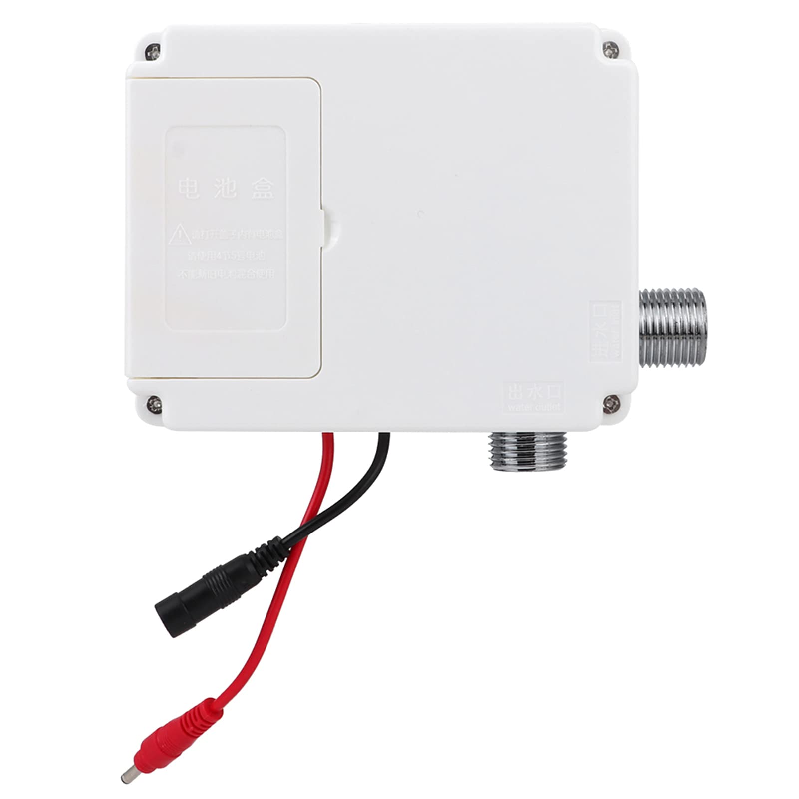 Grifo para Lavabo de Baño sin Contacto, Grifo de Agua con Sensor de Inducción Automático de Rosca G1/2 Pulgadas, Grifo Frío único Inteligente por (Modelo con batería baja)