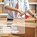 2-Pack Clear Packing Tape with Dispenser, 2.7mil x 1.88 Inches x 55 Yards Heavy Duty Packaging Tape, Strong Adhesive Packing Tape for Moving Boxes, Shipping, Mailing and Storages