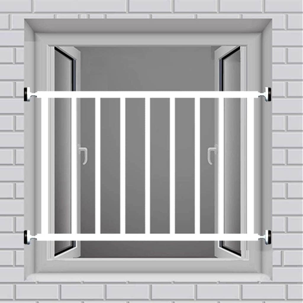 Barras de seguridad para ventanas, barandilla francesa para balcón para bebé, barandilla de ventana interior, barandilla de protección de ventana para niños, barras de seguridad para el hogar (blanco