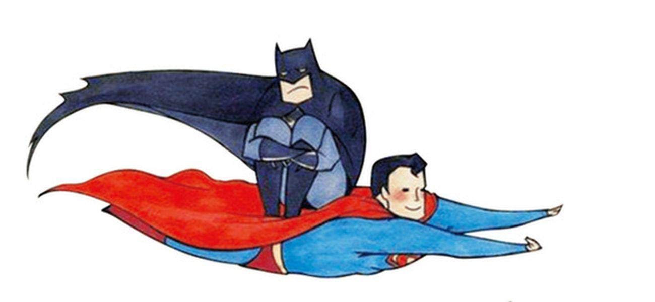 Funny Superhero heat transfer iron on patch