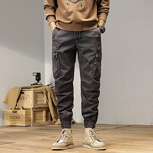 Cargo Pants for Men with Pockets Slim Fit Work Boys Jogger Pants Trousers2
