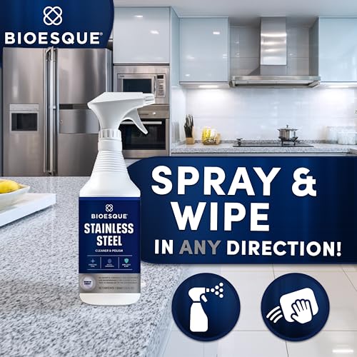 Bioesque Limpiador y Pulidor de Acero Inoxidable 32 Fl Oz miniatura 6