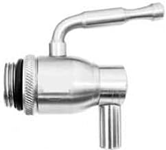 Megashopitalia Stainless Steel Ball Tap for Oil Barrel Wine Beer with Rotatable Spout, 1/2 Inch