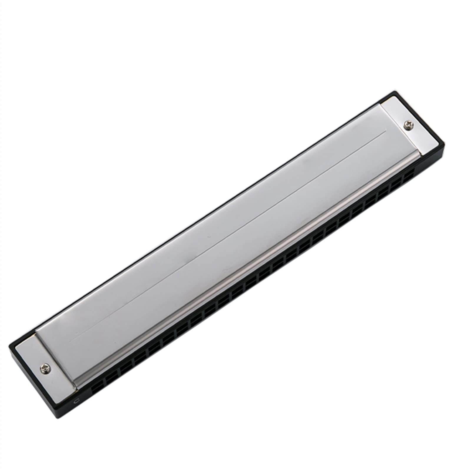 Profesjonalny Harmonijka Tremolo Harmonica 24 Otwory Mosiężne Stroiki Usta Organ ABS Grzebień Instrumenty Muzyczne (Color : Key A)