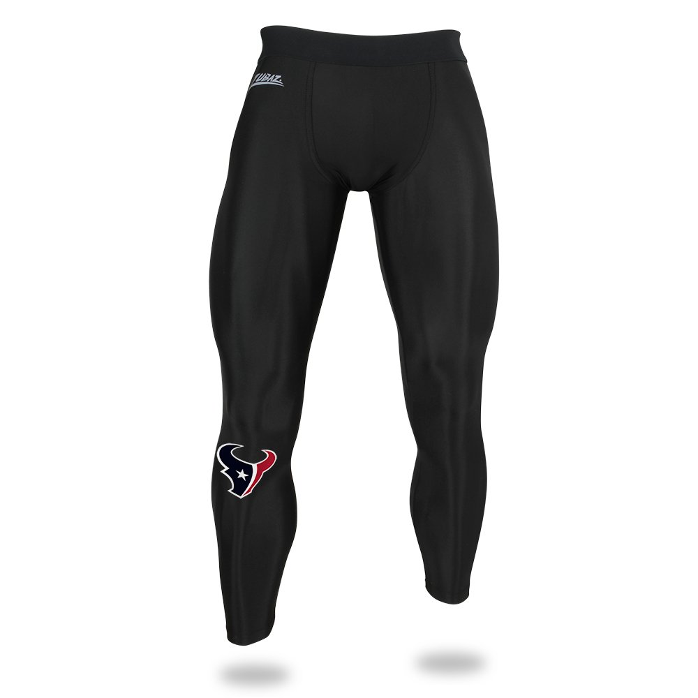 Zubaz NFL Houston Texans Men's Active Compression Legging - Black Size XLarge