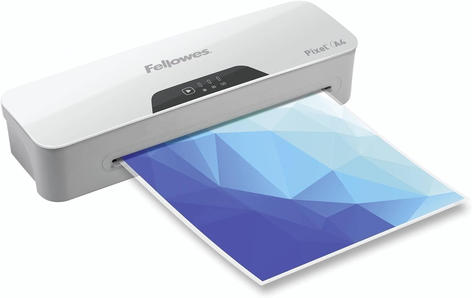 Fellowes plastificatrice Pixel A4, 125 micron, per casa e ufficio, tecnologia antiinceppamento, con 10 pouches gratis