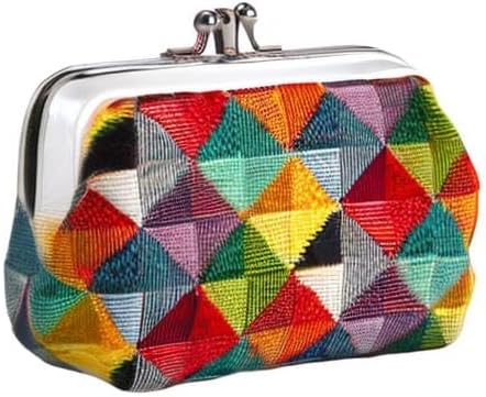 Signare Tapestry Double Pocket Change Pouch Kiss lock Coin Purse for Women - Image 7