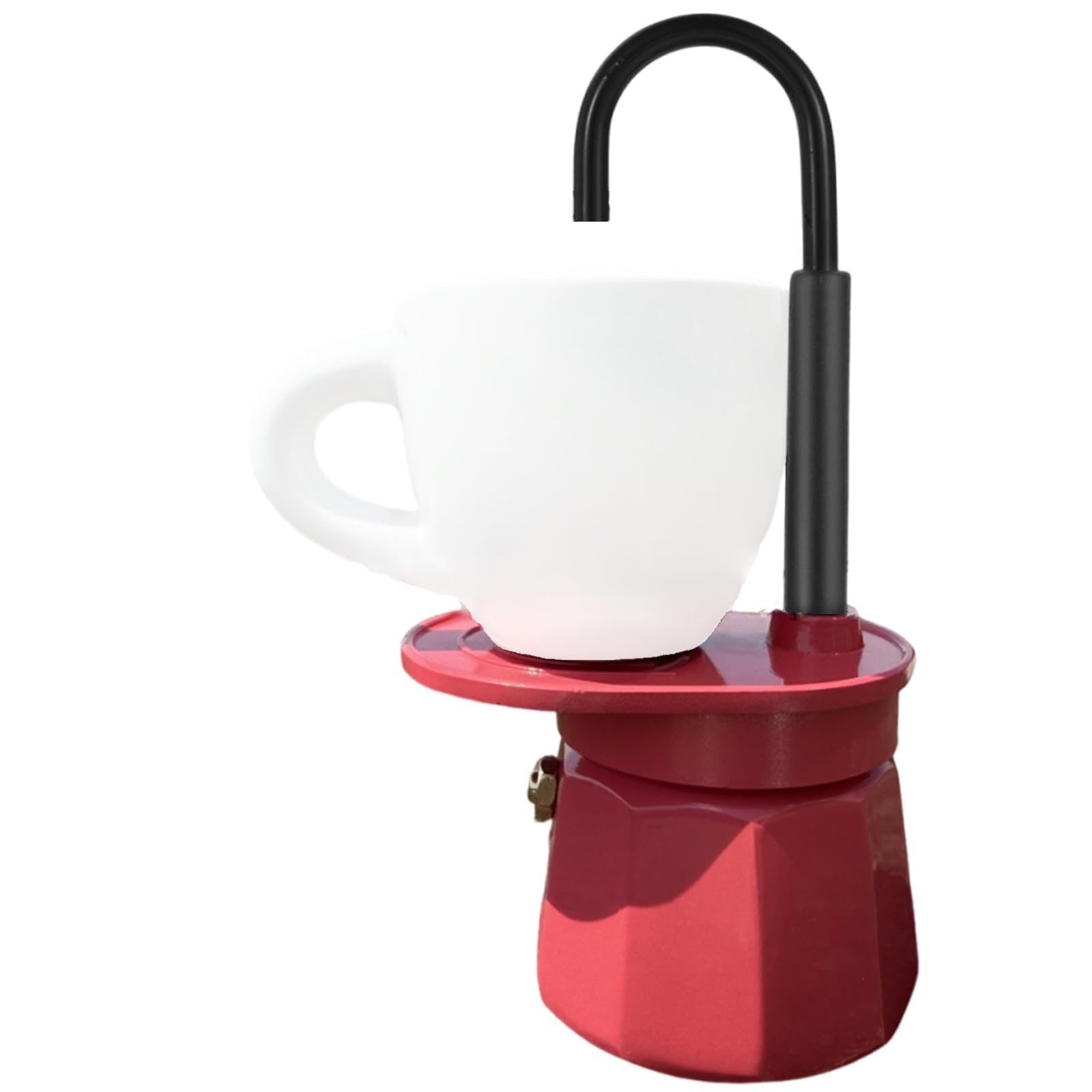 NVOQILIN Aluminum Small Coffee Maker Single Serve Easy Carry Camping Gear Camping Coffee Machine