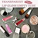 Hajoyful 80 PCS 10 ML Refillable Mini Clear Empty Lip Gloss Balm Container Soft Empty Tubes for DIY Lip Gloss Balm/Cosmetic …