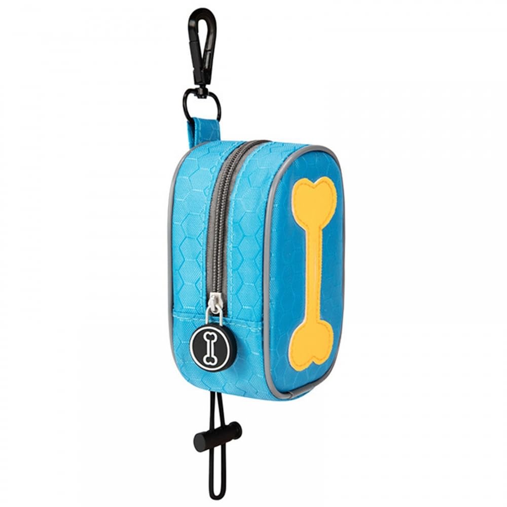 Dog Poop Bag Holder, Dog Waste Bag Dispenser w/Zipper for Dog Walking Running(No Poo Bags)