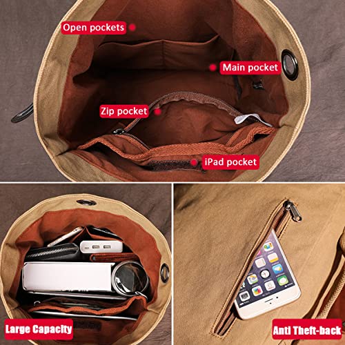 Xincada Canvas Bag Sling Messenger Bag Man Bags Crossbody Bags Sling Backpack Small Travel Hiking Daypack For Men #TOP1
