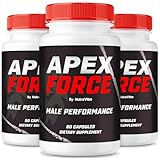 (3 Pack) Apex Force – Daily Vitality & Energy Support Formula with a Clean, Premium Blend for Performance and Drive | ApexForce Easy-to-Swallow Pills to Help You Feel Your Best (180 Capsules)