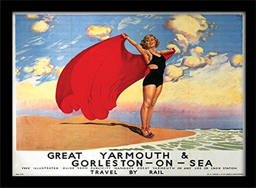 Pyramid International Gt Yarmouth Stampa Con Cornice Memorabilia, Multicolore, 30 X 40 X 1.3 Cm