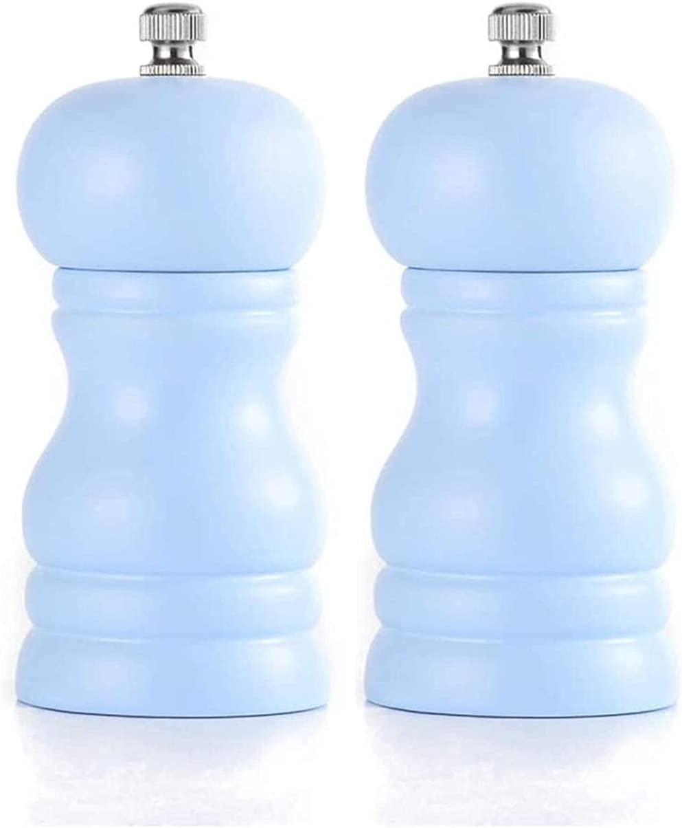 Młynek do soli i pieprzu, młynek do pieprzu Solniczka i pieprzniczka Drewniany ręczny gruby młynek do soli i pieprzu Regulowany młynek ceramiczny Młynek do przypraw Camping Kuchnia Restauracja (2 zest